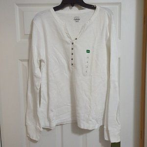 Women's Cabela's waffle top size L NWT